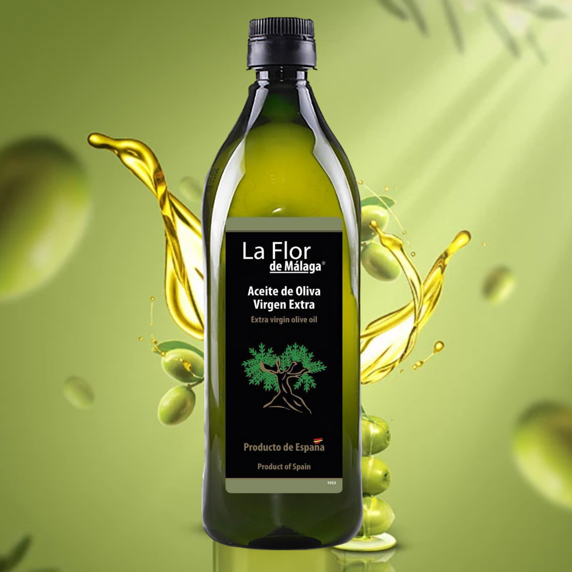 Natives Olivenöl Extra – 1L (35,2 fl oz) | Produkt aus Spanien | Kalt extrahiert, mechanisches Verfahren | Vielseitig für Kochen, Salate & Rezepte