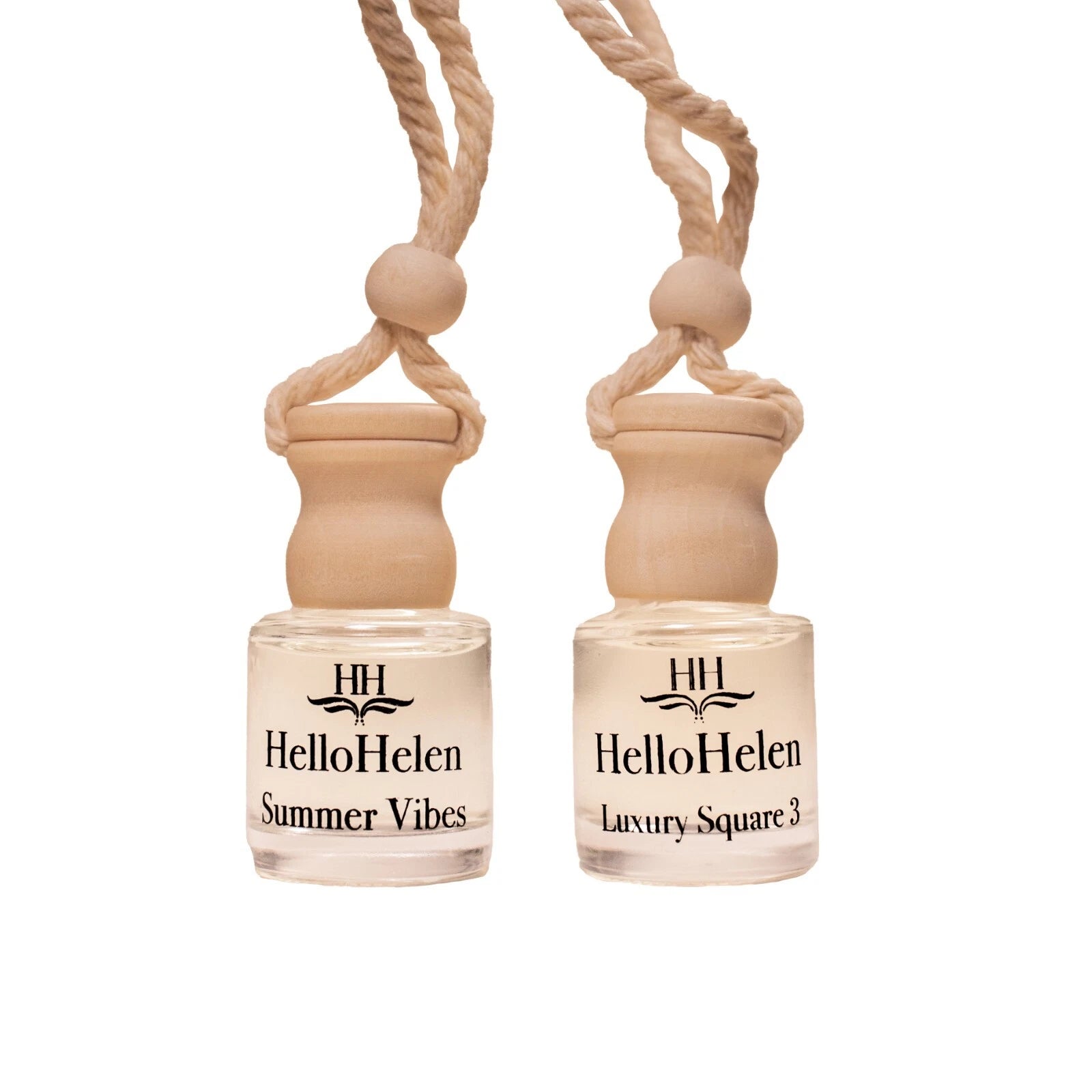 2x Hellohelen Car Perfume Set – Luxury Air Fresheners with Two Unique Scents